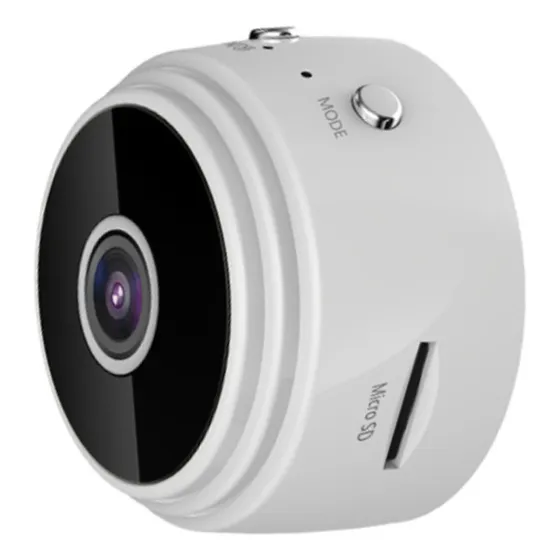Mini Cámara A9 Wifi De Seguridad Exterior Color Blanco
