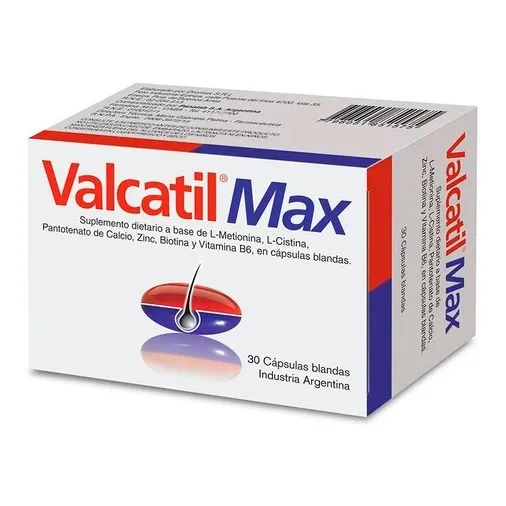 Valcatil Max® X 30 Cáps. | Cabello, Piel & Uñas