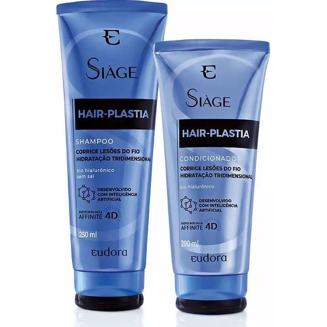 Kit Siage Hair Plastia Shampoo + Condicionador - Eudora Kit Siage Hair Plastia Shampoo + Condicionador - Eudora