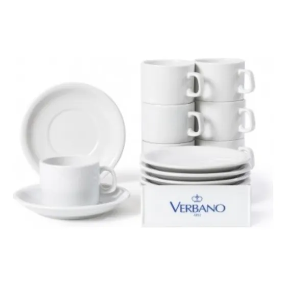 Taza De Desayuno Con Plato Recta Verbano X6