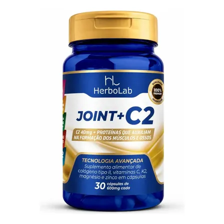 Joint + C colágeno Tipo 2 30 Cápsulas 600mg Herbolab