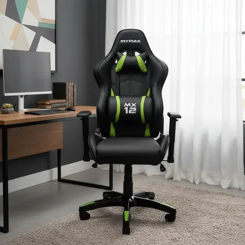 Cadeira Gamer XZone CGR-02 Ergonômica com Apoio de Braços, Preta e