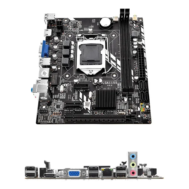 Placa Base H61m 1155 Pines Ddr3 Interfaz Hd De Doble Canal