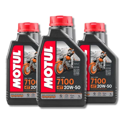 Kit Óleo Motul 7100 4t 20w50 7 Litros 100% Sintético