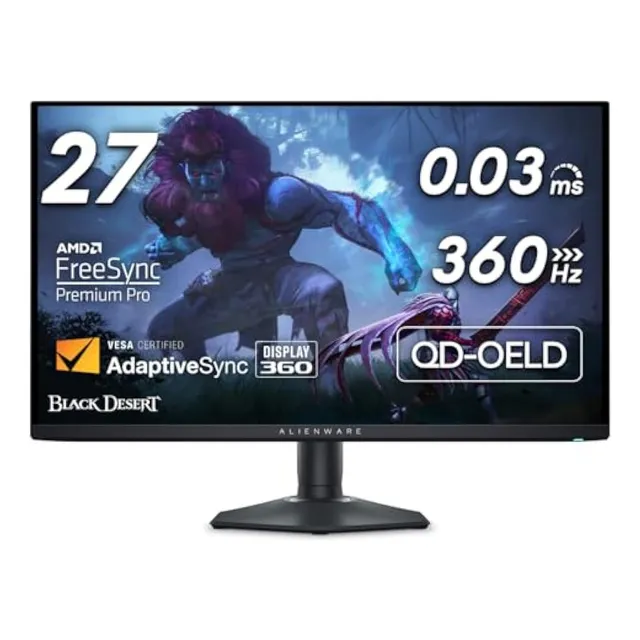 Monitor Gamer 27 Alienware Aw2725df 003ms 360hz Qhd Hdmi Displayport Amd Freesync