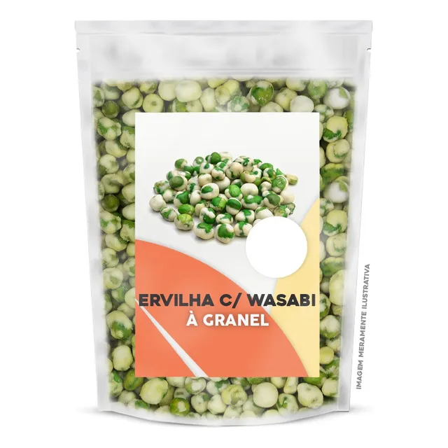 Ervilha Torrada Com Wasabi 1kg - Envio Imediato