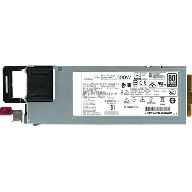 Fuente Hpe G10 500w Flex Slot Platinum 865408-b21 866729-001