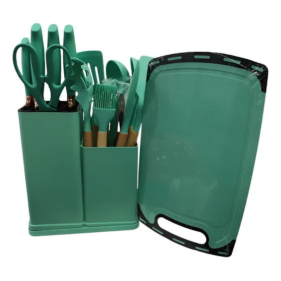 Set De Cuchillos Y Utensilios Con Estuche Y Tabla