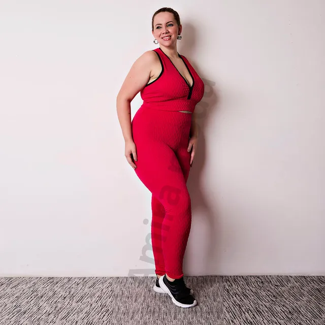 Calça Legging Bolha Plus Size Desfarça Celulite