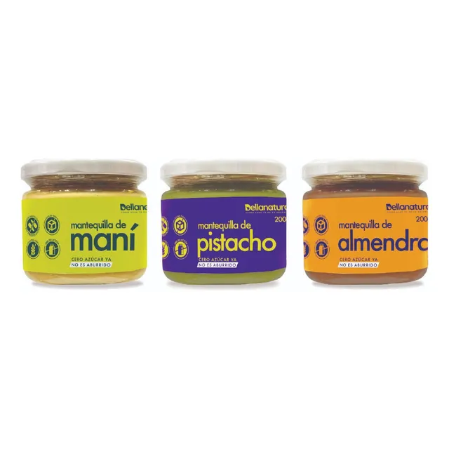 Mantequilla De Frutos Secos, Pistacho, Almendra Y Maní