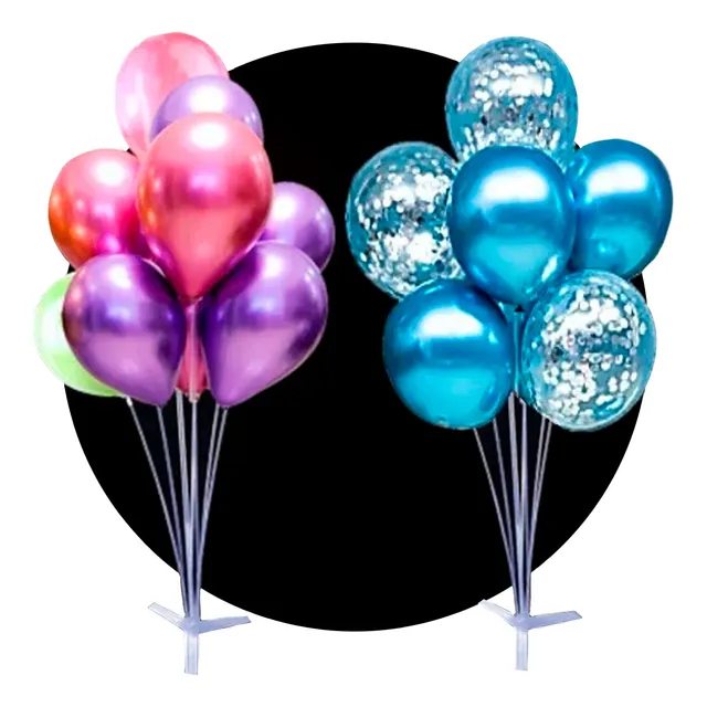 1 Columna Soporte Para 7 Globos Candy Bar Porta Varillas