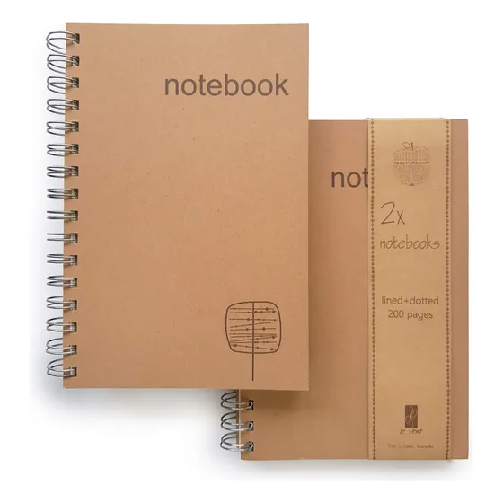 Libretas Le Vent A5 Con Puntos En Espiral Y Cuadernos Rayado