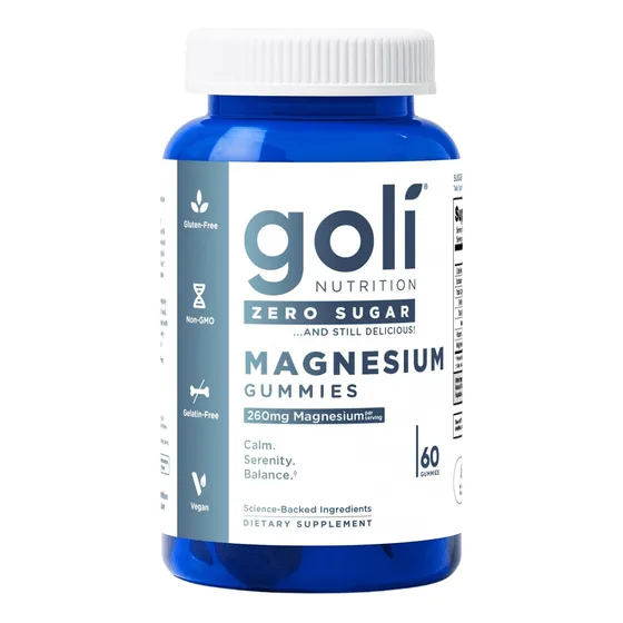 Suplemento Goli Gomitas De Magnesio 260mg 60 Unidades