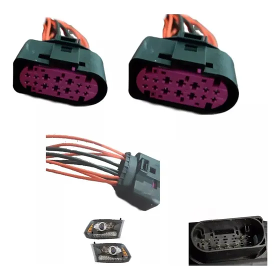 Arnés Conector Faro Ram 1500 2500 3500 9 Pin. 2 Pzs