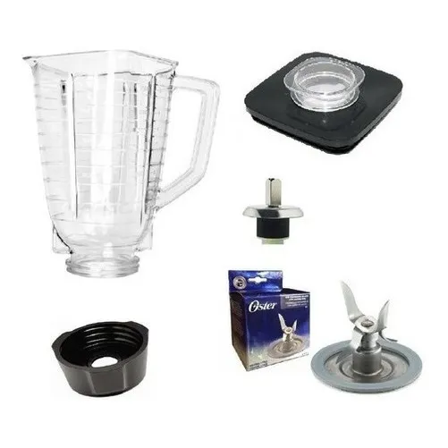 Kit Licuadora Oster Vaso Plástico Cuchilla Tapa Rosca Acople
