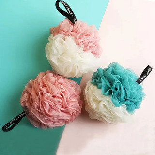3 Pcs Large Bi-colour Shower Balls Colourful Pe Soft 3 Pcs Large Bi-colour Shower Balls Colourful Pe Soft