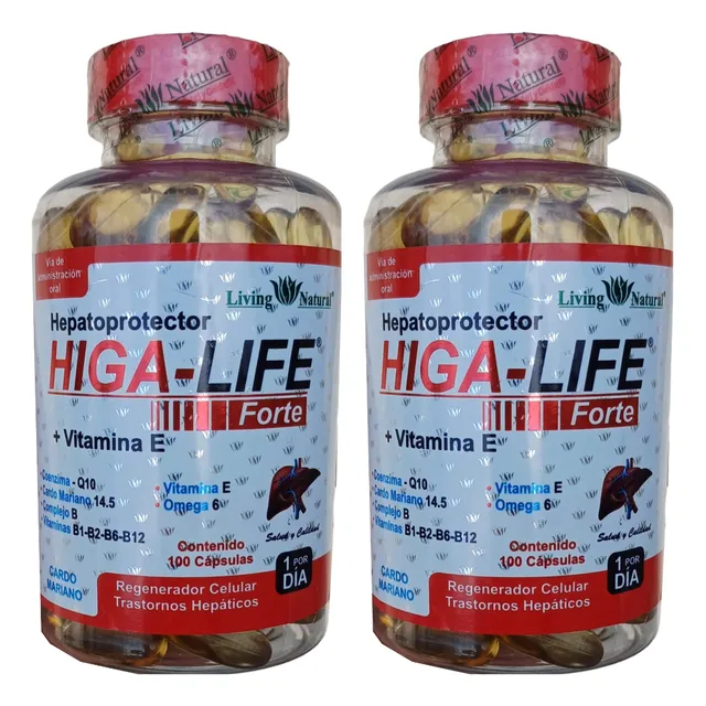 Silimarina Cardo Mariano + Coenzima Q10 + Vit E + Omega 6 ×2