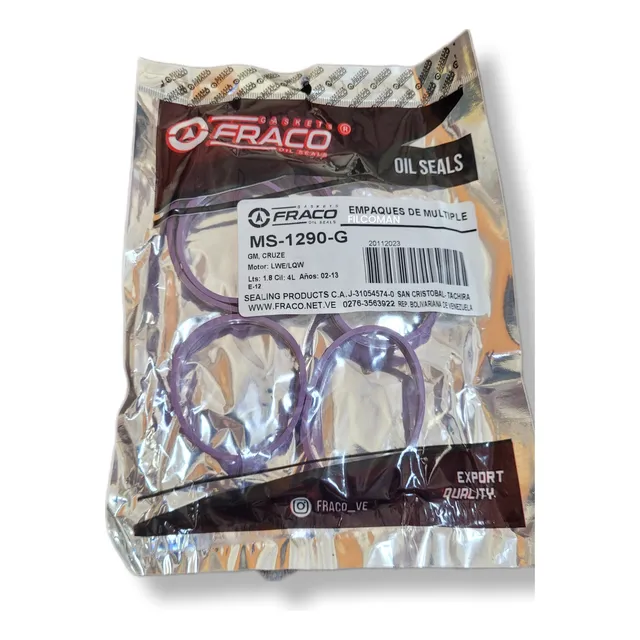 Empacadura Multiple Admision Cruze 1.8 Fraco