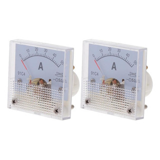 2x Amperímetro De Voltaje Analógico Amperímetro De Color 50a 2x Amperímetro De Voltaje Analógico Amperímetro De Color 50a
