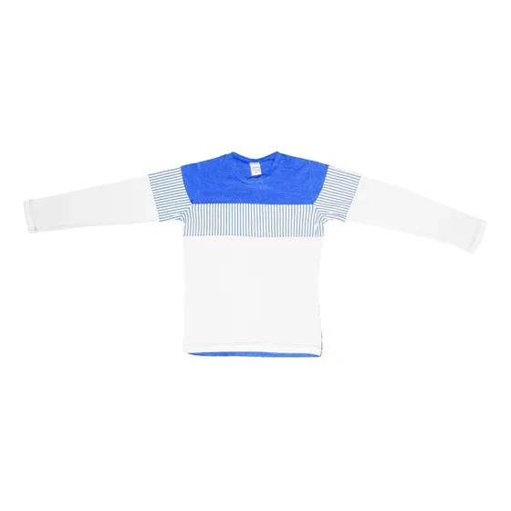 Camisa Franela Manga Larga De Rayas Para Niños Popchitos