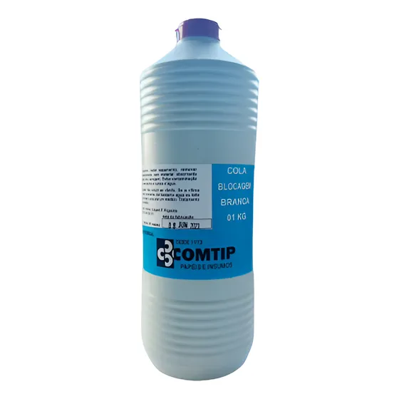 Cola De Blocagem Extra 1kg / Branca Cor Branco