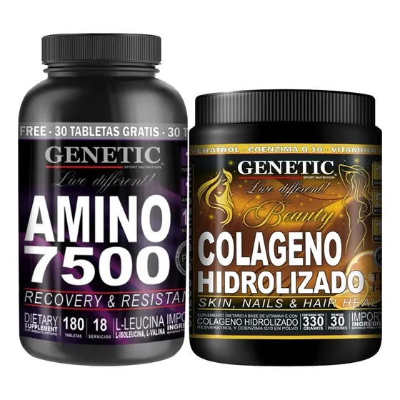 N°1 Aminos Esenciales 7500 Vitalidad Colágeno Beauty Genetic