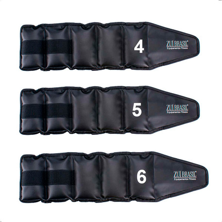 Kit Tornozeleira Caneleira 4kg 5kg 6kg Kit Peso Academia Zuí Cor Preto 4/5/6kg Kit Tornozeleira Caneleira 4kg 5kg 6kg Kit Peso Academia Zuí Cor Preto 4/5/6kg