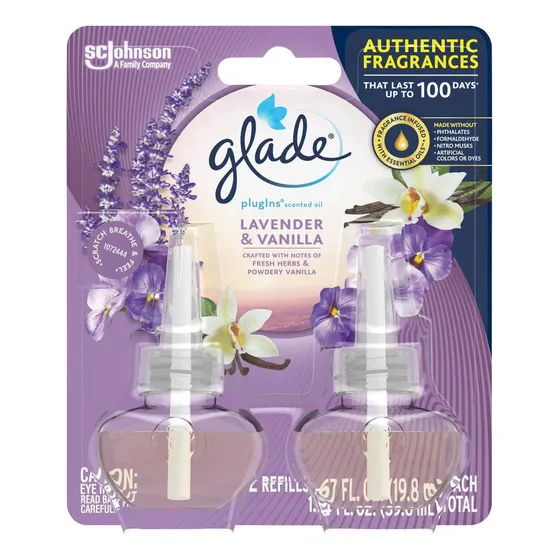 Glade Aceite Esencial 2 Refills 39.6ml Lavender& Vanilla