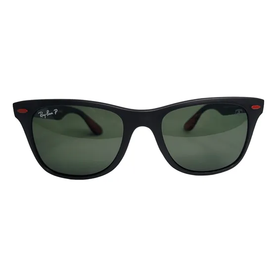 Lentes De Sol Ray-ban 4195 Ferrari Wayfarer Polarizado Negro