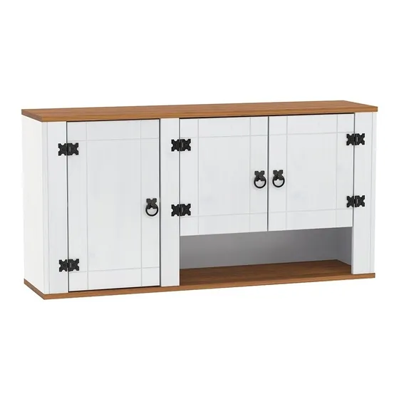 Mueble De Cocina - Aereo 3 Puertas - Alacena - Madera B- Lcm Color Blanco/Roble