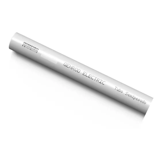 Tubo De Pvc Caño Rigido Semipesado 22mm 7/8 Genrod X3 Metros