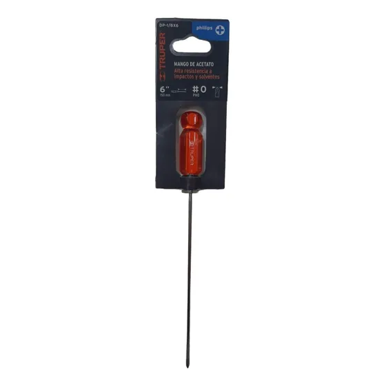 Destornillador De Estria 1/8 X 6 PuLG Marca Truper  #31
