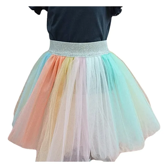 Tutus Colores Pasteles Pretina Dorada Y Plateada