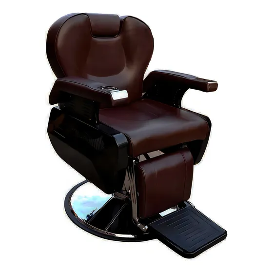 Sillon Barbero Peluqueria Silla Barberia Estetica Rudo Color Chocolate