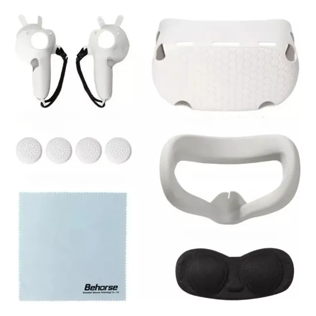 Kit 10 Pzs Estuche Funda Grip Silicon Para Oculus Quest 2 Vr