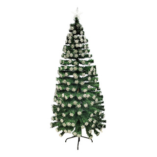 Árbol Navideño 2 Metros Fibra Óptica Con Copos,luz Rgb Led Árbol Navideño 2 Metros Fibra Óptica Con Copos,luz Rgb Led