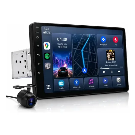Radio Mp5 Player Knup 1din 9 Polegadas Carplay Android Auto Central Multimidia Automotiva 1 Din Tela 9 Knup Bluetooth