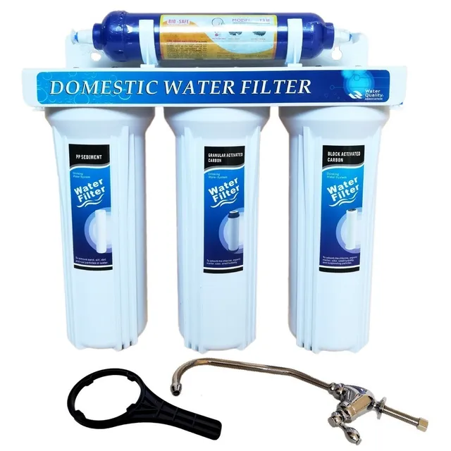 Filtro Purificador De Agua 4 Etapas Con Cartucho Biocida 