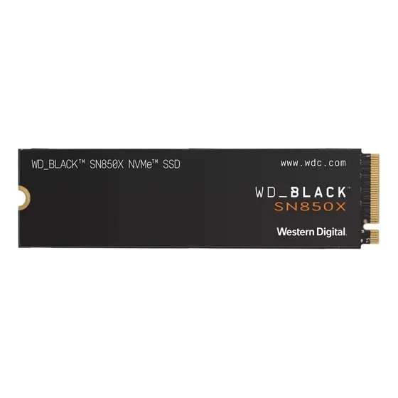 SSD 1TB m.2 2280 NVMe PCIe Gen4x4 WD Black SN850X Western Digital WDS100T2X0E-00BCA0 Velocidade de Leitura Até 7300MB/s Cor Preto Disco Sólido Interno