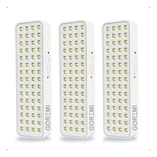 GRM3 Luminária Emergência Lâmpada 60 Leds Recarregável Bivolt Branco
