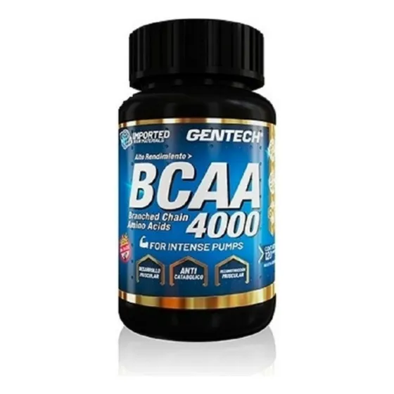Bcaa 4000 Gentech Classic 120g Tabletas Frasco