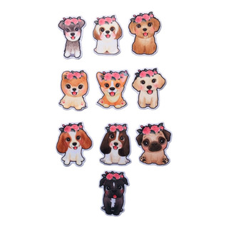Aplique Pra Roupa- Cachorrinhos Fofos Kit Com 10 Unidades Aplique Pra Roupa- Cachorrinhos Fofos Kit Com 10 Unidades