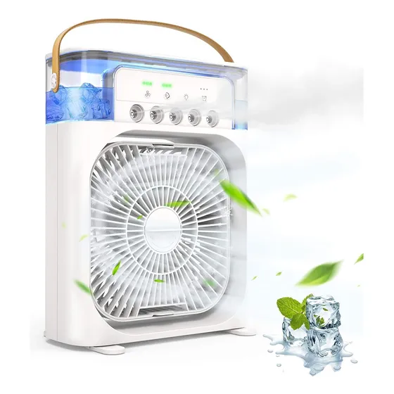 Mini Ventilador De Hielo, Aire Fresco En Un Click