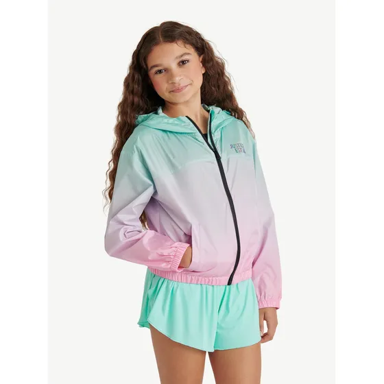 Chaqueta Rompevientos Impermeable Niñas Justice