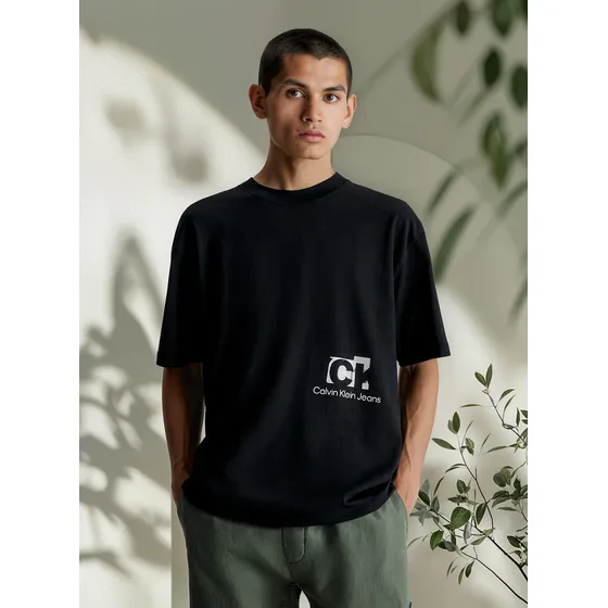 Polera Connected Layer Negro Beh Calvin Klein
