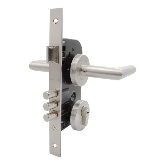 Cerradura Alta Seguridad Inoxidable 70mm 3 Bulones Soprano
