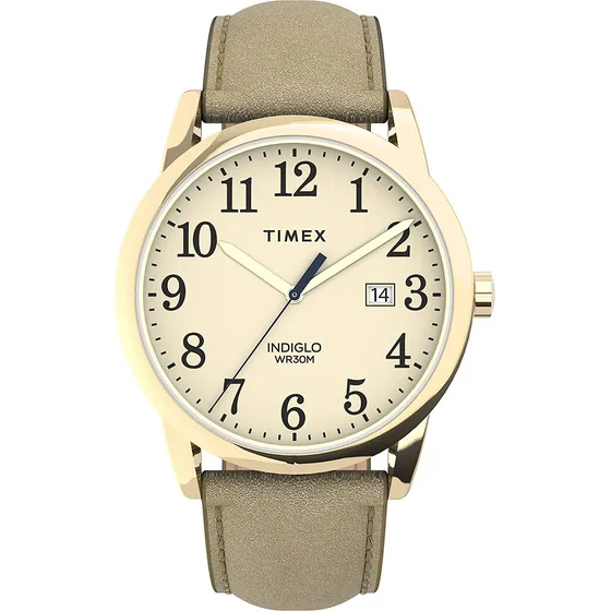 Reloj Timex De 38 Mm Con Fecha Y Fecha, Fácil Lectura, Para