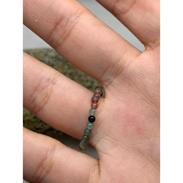 Anillo Elástico En Piedra Natural Varios Modelos