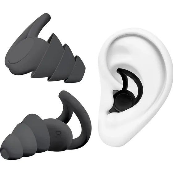 Tampão De Ouvido Protetor Abafador Auditivo Auricular Dormir Cor Preto