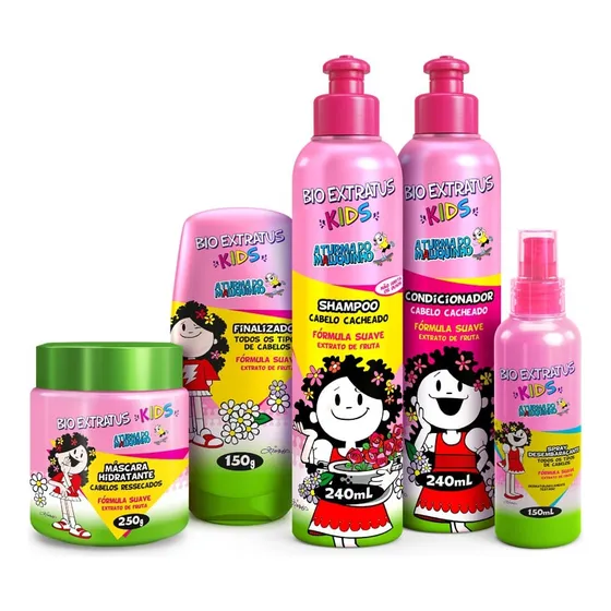 Kit Kids Cacheado Bio Extratus Completo - 5 Produtos